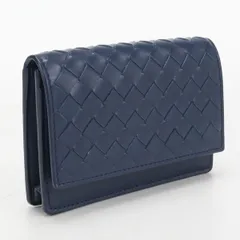 BOTTEGA VENETA ボッテガ・ヴェネタ ビジネスカードケース イントレチャート BO117443 名刺入れ カーフ【中古】 メンズのサムネイル