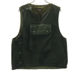 Engineered Garments エンジニアードガーメンツ USA製 ベロア カバー ベスト S カーキ 中綿 ネペンテス メンズ 古着のサムネイル
