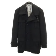 ARMANI EXCHANGE アルマーニエクスチェンジ ウールブレンド トレンチ ジャケット L ブラック メンズ 古着のサムネイル