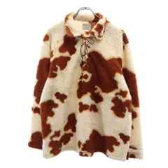 styleeyes スタイルアイズ 東洋エンタープライズ 総柄 ボアジャケット 40 ベージュ×茶 プルオーバー トップス メンズ 古着のサムネイル