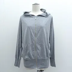 DOUBLE STANDARD CLOTHING ◆ジップアップパーカー/無地/グレー/フリーサイズ 【レディース/ガールズ/LADY/女性/婦人】 レディースファッション【中古】 のサムネイル