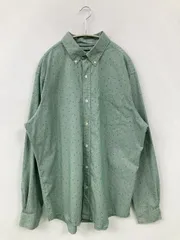 CHAPS チャップス シャツ/ブラウス XL グリーン コットン ストレッチ ストライプ柄 その他総柄 ミドル丈 長袖 ボタンダウン メンズのサムネイル