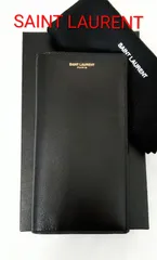 ARX22 サンローランパリ 極美品 2つ折り長財布 メンズ ゴールド金具 コンチネンタルウォレット 箱&保存袋付きのサムネイル
