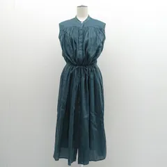BEAUTY&YOUTH(UNITED ARROWS) / ビューティーアンドユース ◆ギャザードローストリングノースリーブワンピース/ダークグリーン/F 1626-144-3772 【レディース/LADY/女性/婦人】 レディースファッション【中古】 のサムネイル