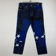 【中古品】 SOPHNET. ソフネット SLIM-FIT ANKLE CUT REPAIR DENIM PANTS SOPH-156031 スリムフィット アンクルカット リペア デニムパンツ ボトムス ジーンズ 【153-260716-ss-10-tei】のサムネイル