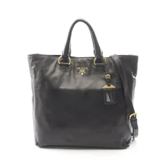 プラダ PRADA トートバッグ 2WAY ブラック レザー 2wayショルダーバッグ レディース Used Aのサムネイル