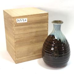 新品】清水俊彦 海鼠釉 瓜型瓶 花瓶 飾壺 共箱 栞 - メルカリ