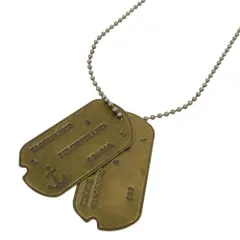 RRL ダブルアールエル WW2 MODIFIED DOG TAG BRASS ドッグタグ ネックレス ゴールド系 シルバー系【中古】のサムネイル