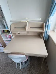【直接手渡し限定】千葉市中央区 コイズミ 学習デスク 幅約94cm デスク 木製 椅子付属のサムネイル