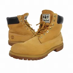アベイシングエイプ A BATHING APE ティンバーランド Timberland アンディフィーテッド UNDEFEATED 6インチ プレミアム ブーツ トリプルコラボ US12 30㎝ キャメル TB0A1R7Y231のサムネイル