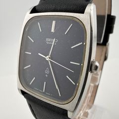 稼働品 美品 SEIKO シャリオ ブラック文字盤 スクエア - メルカリ