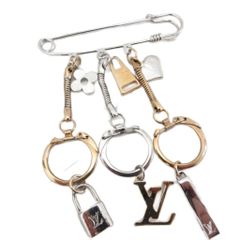 ルイヴィトン LOUIS VUITTON ヌリス LV ピンブローチ セーフティピン