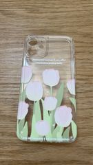 iPhone12 Mini 케이스 클리어 케이스 튤립 무늬 한국 같다