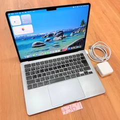 【動作確認済み】 MacBook air 13インチ 2022 アップル Apple M2 16GB 512GB 動画編集可能 カメラ内蔵 ノートPC ノートパソコン SSD搭載 macOSインストール済み 【4367】のサムネイル