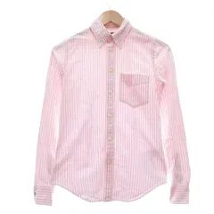 ラルフローレン ラグビー RALPH LAUREN RUGBY ボタンダウンシャツ ブラウス 0 ピンク 白 ホワイト 長袖 /SXのサムネイル