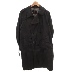 アクアスキュータム AQUASCUTUM ステンカラーコート ナイロン カモフラ 40 紺 ネイビー /FF ■IBO100のサムネイル