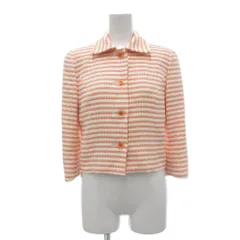 ハロッズ Harrods ジャケット 1 オレンジ 白 ホワイト ボーダー 七分袖 /SXのサムネイル
