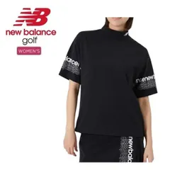 ニューバランス ゴルフ レディース シャツ ハーフスリーブ モックネック プルオーバー New Balance Golf 012-6166509 2026年春夏モデル ブラック(010)のサムネイル