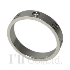 CARTIER カルティエ トリニティ リング MM 750WG セラミック ＃60