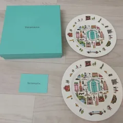 美品 Tiffany ＆ Co. 5th アベニュープレート ティファニー デザートプレート 2枚セット 約19㎝　＊のサムネイル