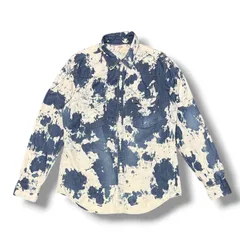 国内正規 CELINE Loose Western Shirt / Bleached Denim ブリーチウエスタンシャツ デニム  セリーヌ 2T103951M インディゴ XL （19803M）のサムネイル