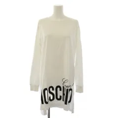 モスキーノ MOSCHINO COUTRE チュニック 長袖 クルーネック ロゴ 38 白 /BM50のサムネイル