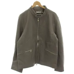 ノンネイティブ nonnative タグ付き 22AW RIDER BLOUSON SINGLE COW LEATHER BY ECCO ライダース シングル 4 グレー NN-J4203 /HNのサムネイル
