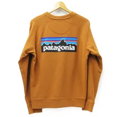 patagonia パタゴニア バックロゴ プリント スウェット オーガニックコットン UMBR アンバーブラウン メンズ XS STY39603SP22 M008-08-0716④のサムネイル