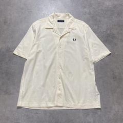 美品 FRED PERRY サマー ケーブル ハーフジップ ニット 半袖 M - メルカリ