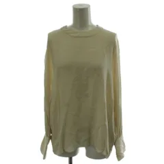 ベイジ BEIGE ブラウス カットソー シルク 2 オフホワイト 長袖 無地 /GGのサムネイル