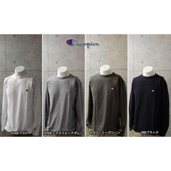 Champion チャンピオン ベーシック 長袖 無地 Tシャツ ロンT アメカジ ワンポイント クルーネック ロングスリーブ C3-J424