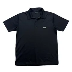 BMW ビーエムダブリュー ポロシャツ 半袖 メンズ Fサイズ L相当 ブラック 黒 スキッパー 企業物 シンプル 訳ありのサムネイル