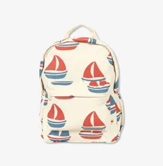 KONGESSOEJD KONGES SLØJD コンゲススロイド　リュック Backpack - PU - Rainy - Ahoy ヨット　リュック　バックパック　キッズリュック　北欧デザイン　登園バッグ　入園準備　出産祝い　ギフト　ヨットのサムネイル