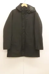 【中古】 UNIQLO メンズダウンジャケット XL ハイブリッドダウンコート UNIQLO XL 黒 ブラック 無地のサムネイル