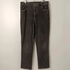 スクロール Scroll トレートブラックスデニムパンツ 【L】 ブラック／黒のサムネイル