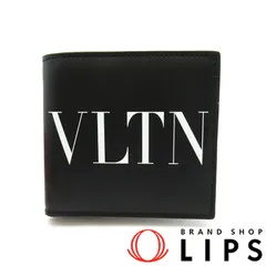 ヴァレンチノ VLTN 二つ折り 財布 4Y2P0577LVN カーフ レディース ブラック 【中古】のサムネイル