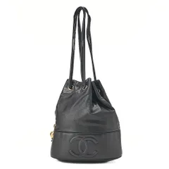 CHANEL シャネル　ラムスキン 　巾着　ボールチャーム 　ショルダーバッグ　黒（ゴールド金具） レディース 【送料無料】【中古】のサムネイル