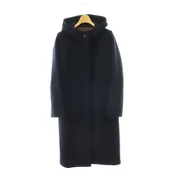 マッキントッシュ MACKINTOSH フード コート ロゴボタン ウール アウター ロング 38 紺 ネイビー /HS ■OSのサムネイル