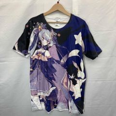 COSPA / 코스파 /하츠네 미쿠/ 반팔 T 셔츠 / SNOW MIKU 2017 / 스노우 미쿠 풀 그래픽 T / 애니메이션 / 블루 / XL 사이즈