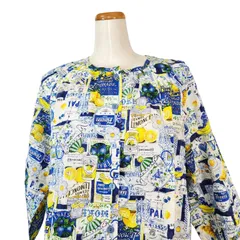 鴨居羊子ワンピース　新品未使用‼️TUNIC7分袖パジャマ　80ローンサッカー・レモネードGirl　26088　日本製　ブルーのサムネイル