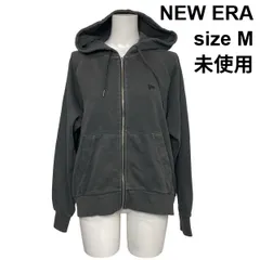 ◆ 未使用 ニューエラ NEW ERA ジップアップパーカー スウェット 長袖 フード フーディー ドロスト グレー 綿100 M 9号 レディース S6H742のサムネイル