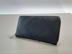 ☆ BURBERRY バーバリー 長財布 シャドーチェック ブラック 通年