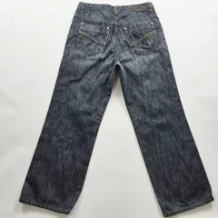 ヘンリーコットンズ デニム ワイド ストレート デニムパンツ サイズ32 R6537のサムネイル