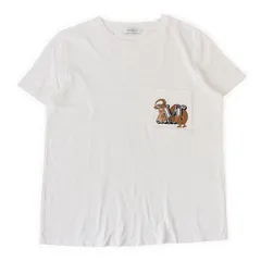 WE26704 MAX MARA マックスマーラ ELMO 半袖Tシャツ ホワイト 白 刺繍 ラインストーンのサムネイル
