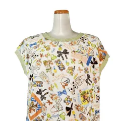 鴨居羊子ワンピース　新品未使用‼️TUNIC  フレンチパジャマ  パイルジャガード・キャラリボン　 53531  日本製のサムネイル