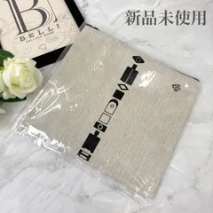 鑑定済み【 極美品 】エルメス 《 ノベルティ 》ベージュ ブラック テール ドゥ 香水 ヴォヤージュ ドゥ ポーチのサムネイル