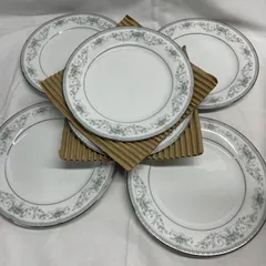 ◇ NORITAKE COLBURU プレート 中皿 6枚セット 直径約21cm 【箱なし/保管品】 ノリタケ コルバーン オールド・ノリタケ 6107 / 中古 071603のサムネイル
