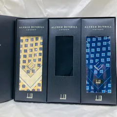 A【新品未使用】Alfred Dunhill ダンヒル ハンカチ 靴下 箱付き 保管品のサムネイル