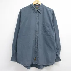 XL/古着 ティンバーランド 長袖 ブランド シャツ メンズ 00年代 00s ワンポイントロゴ 大きいサイズ コットン ボタンダウン ネイビー 26jul03のサムネイル