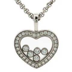 CHOPARD ショパール ハッピーダイヤモンド ハート ダイヤモンドネックレス ペンダント K18WG/750-14.1g 79/4516 ホワイトゴールド【♀】【A】【レディース】★■620159【中古】のサムネイル